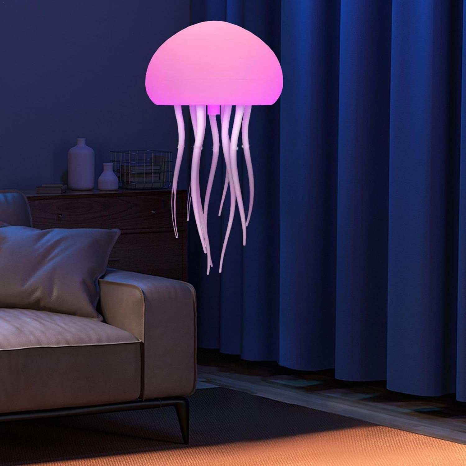 Lámpara De Medusas | Luz LED De Medusa | Lámpara De Atmósfera De Medusa Brillante | Luz Nocturna De Medusas Flotantes Con Degradado RGB | Linda Lámpara Escritorio Medusas Para Decoración Dormitorios