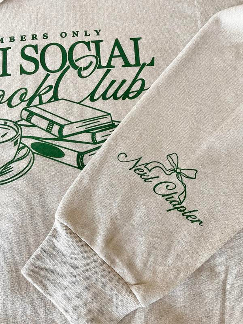 Unisex- anti Social Book Club Crewneck | Bookish | Booktok | Book Club Gifts