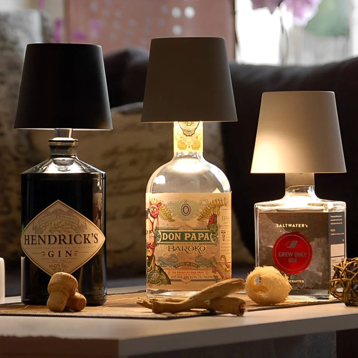 Luxury bottle lamp